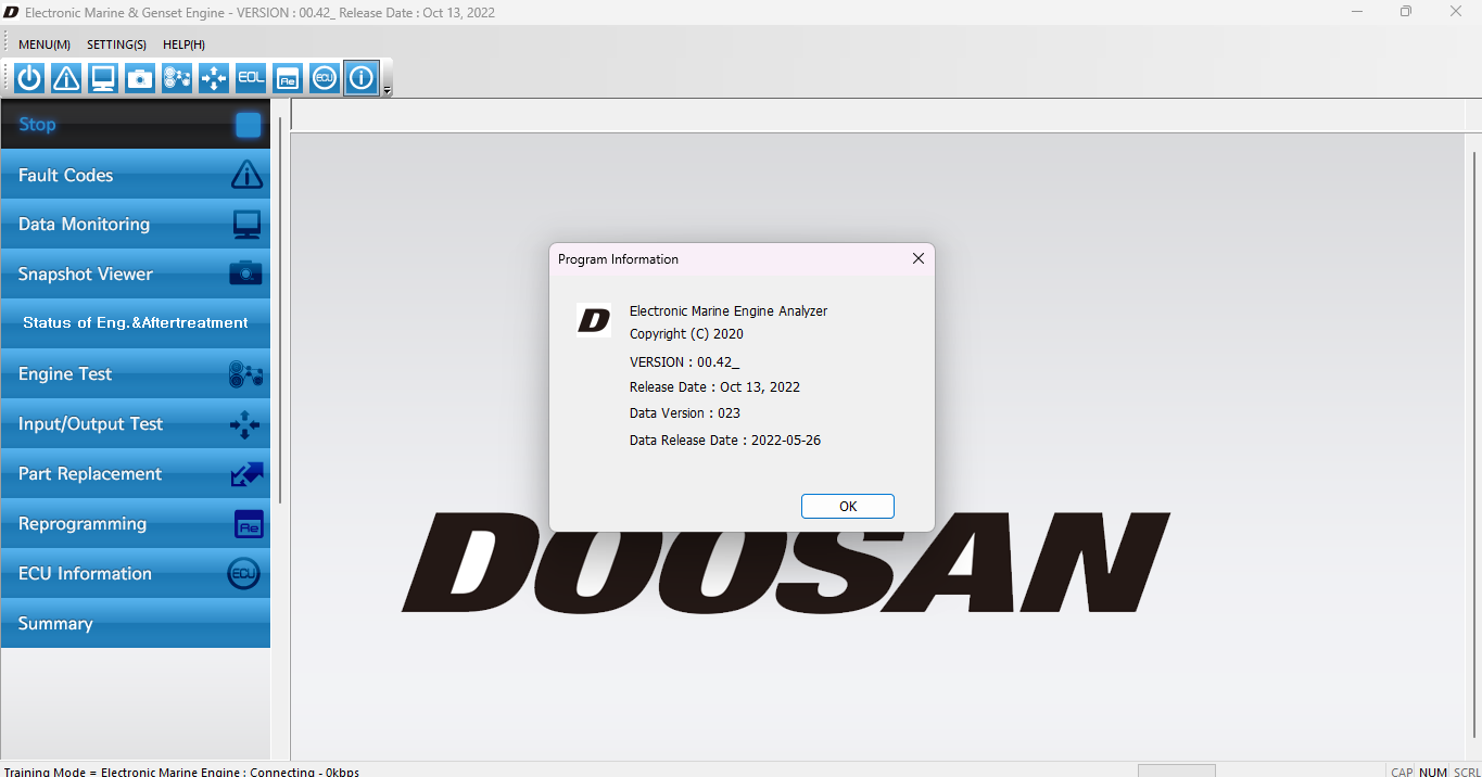 DOOSAN ELECTRONIC MARINE & GENSET ENGINE 00.42 [2022.10]