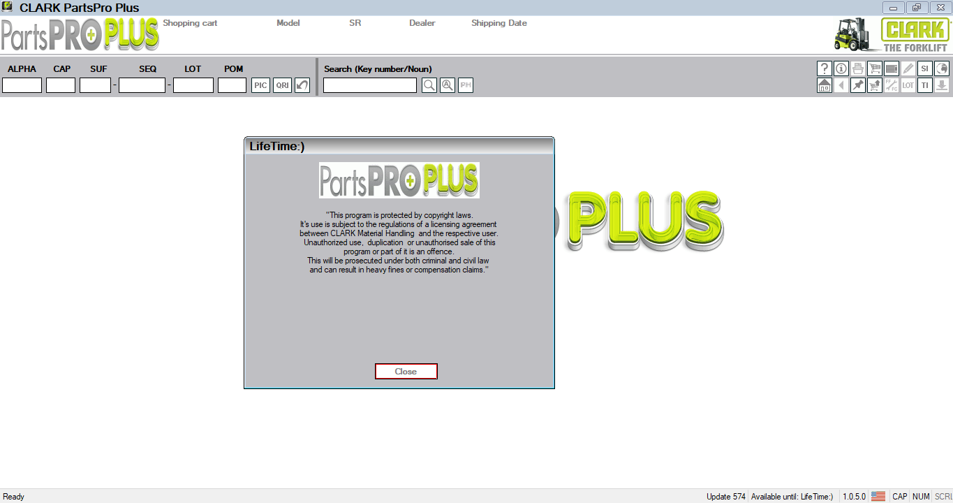 CLARK FORKLIFT PARTS PRO PLUS 574 [2026.08]