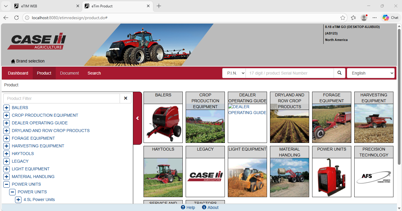 ETIM GO CASE AGRICULTURE 8.18 [2026.01]