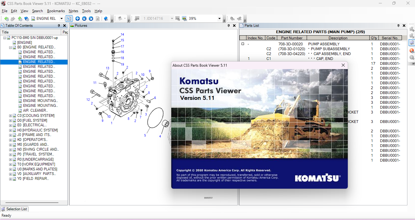 KOMATSU CSS-NET EPC JAPAN 5.11 [2022.05]