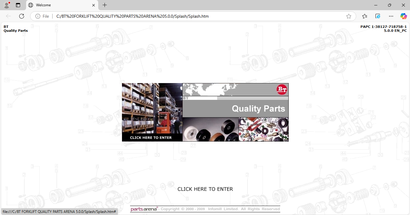 BT FORKLIFT QUALITY PARTS ARENA 5.0.0 [2009.01]
