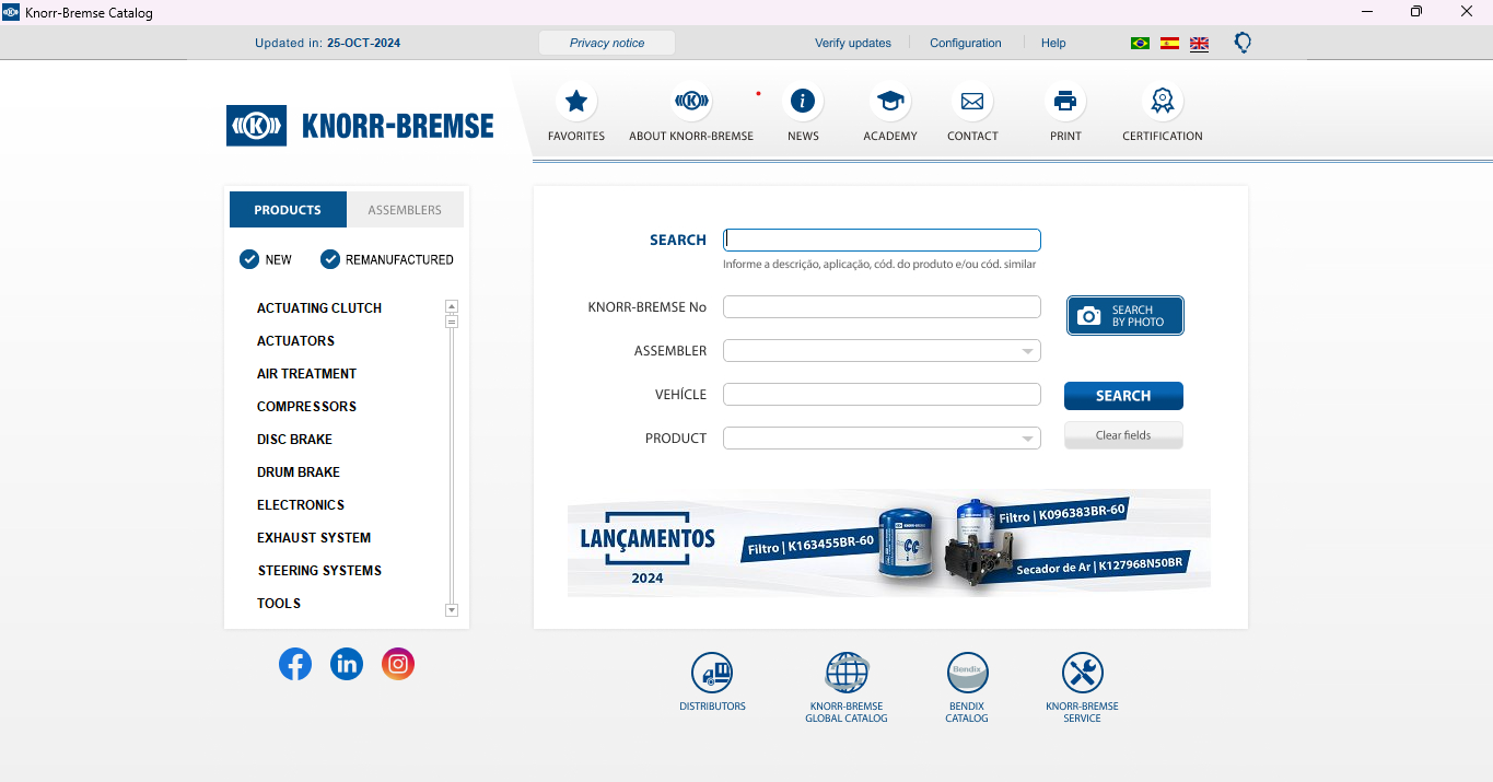 KNORR-BREMSE PARTS CATALOG [2024.10]