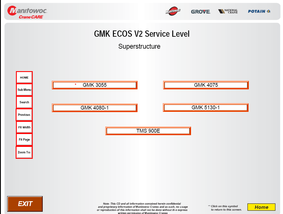 MANITOWOC CRANE CARE GMK ECOS V2 SERVICE LEVEL SUPERSTRUCTURE V2 [2007.08]