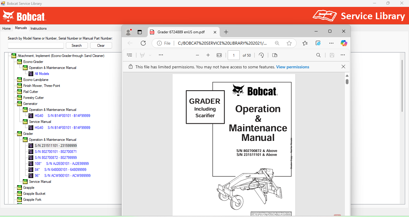 BOBCAT SERVICE LIBRARY [2021.03]