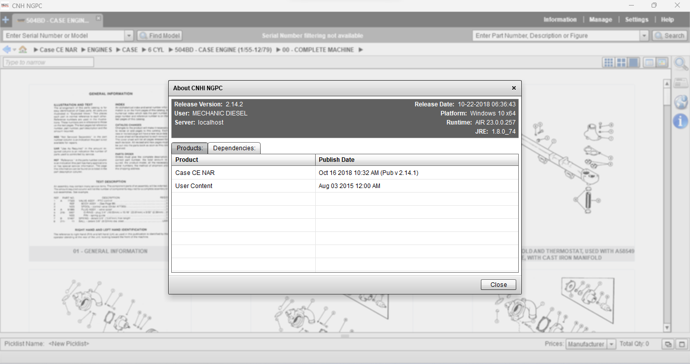 CASE CONSTRUCTION NORTH AMERICA EPC 2.14.2 [2018.11]