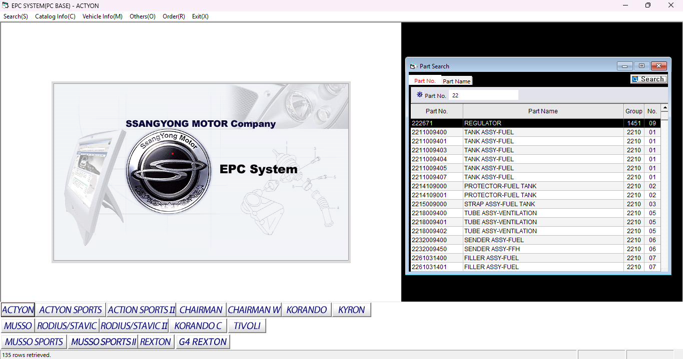 SSANGYONG EPC SYSTEM [2019.07]