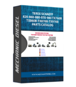 TEREX SCHAEFF 820-860-880-970-980 TX760B-TX860B-TX870B-TX970B PARTS CATALOG