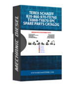 TEREX SCHAEFF 820-860-970-TX760-TX860-TX870 EPC SPARE PARTS CATALOG