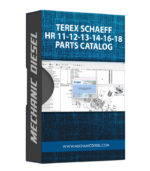 TEREX SCHAEFF HR 11-12-13-14-16-18 PARTS CATALOG
