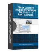 TEREX SCHAEFF MOBILE EXCAVATOR TW 70-85-110 PART CATALOG